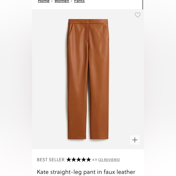 J. Crew Pants - J. Crew Faux Leather Pant Size 8